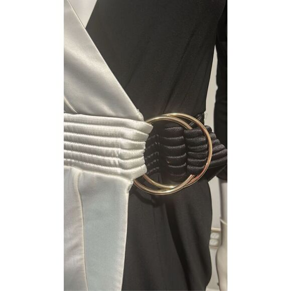 Zhivago Black and White Inside Out Dress Size 4 - Picture 8 of 12